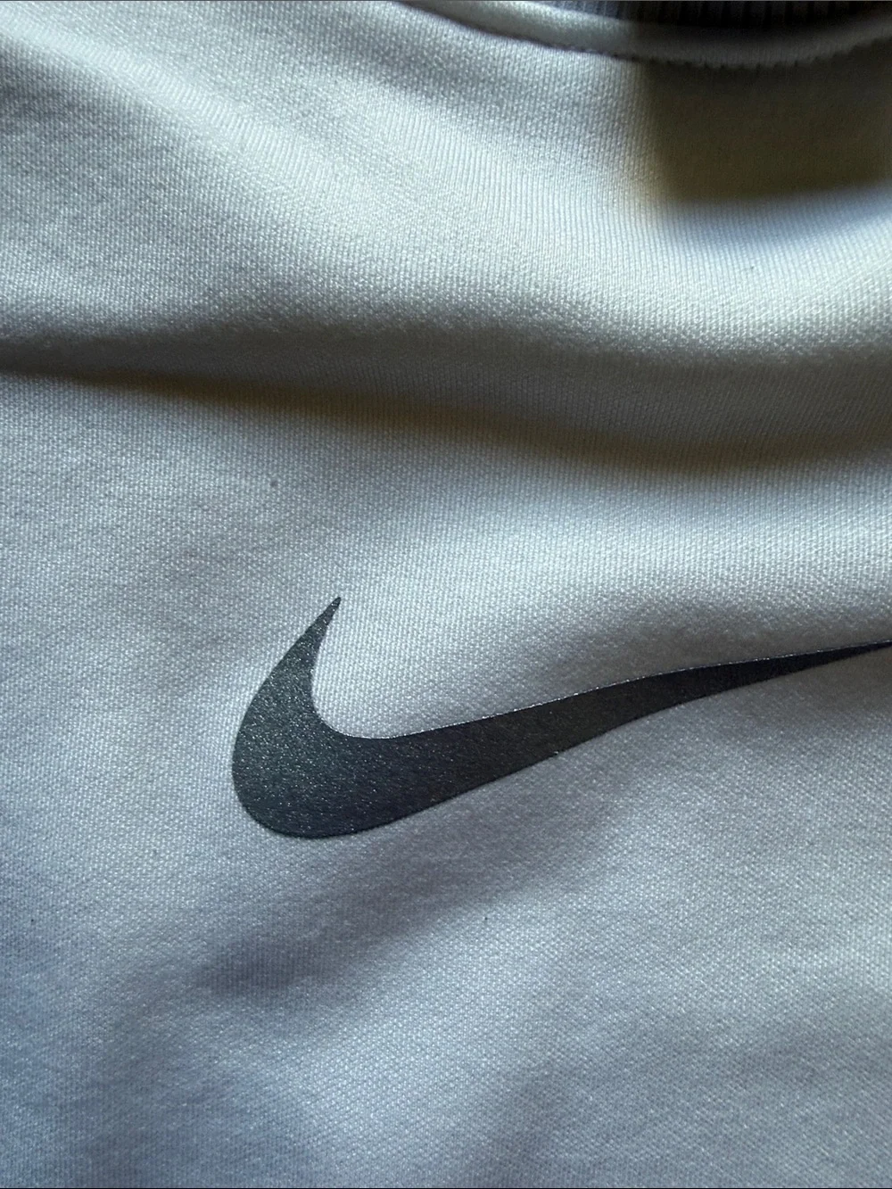Nike Two-Tone Crewneck Sweatshirt - White & Teal Blue